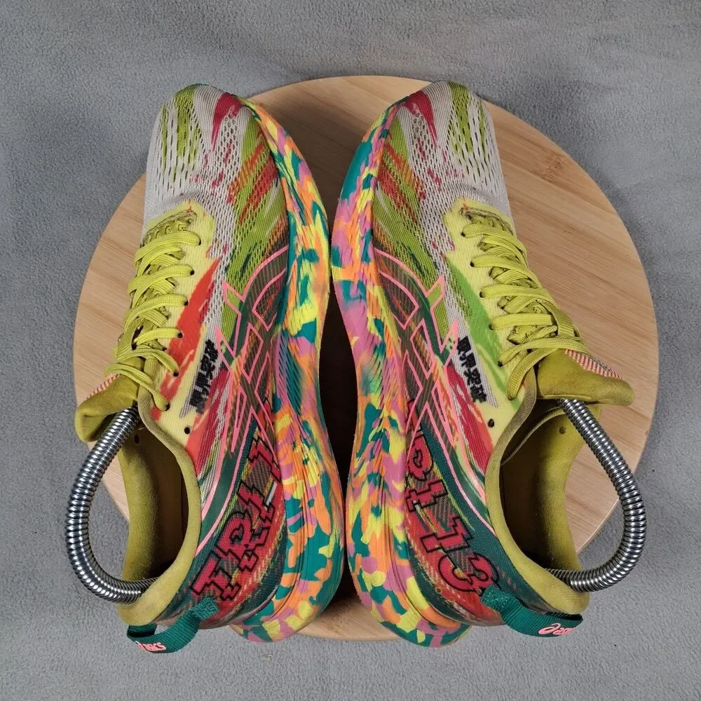 Asics Noosa Tri 13 Women's Size 8.5 Yellow Yuzu Pink Running Shoes 1012B010